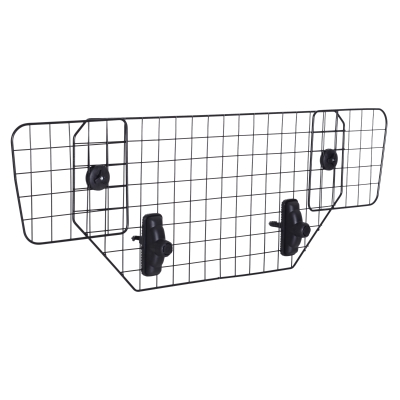PawHut Hundeschutzgitter Auto Universal Kofferraumgitter verstellbar Trenngitter Metall schwarz (89-122) x 41 cm