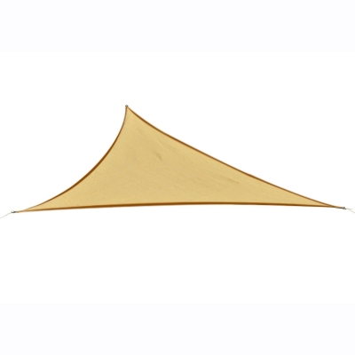 Outsunny Sonnensegel Sonnendach Sonnenschutz Dreiecke HDPE 4 Farben Neu (Beige, 4x4x4m)