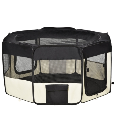 PawHut Parque Mascotas Plegable 2 Medida Juego Entrenamiento Dormitorio Perro Cachorros