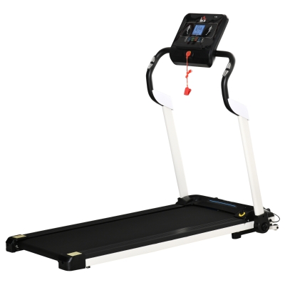 Tapis de course électrique pliable 1-12 Km/h noir blanc
