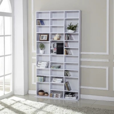 HOMCOM 33 Adjustable Compartment Storage Unit - White