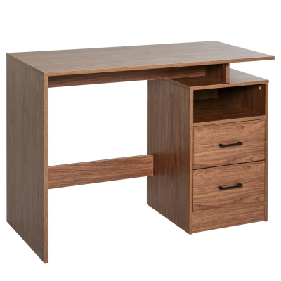 HOMCOM Computer Desk w/shelf, Drawers