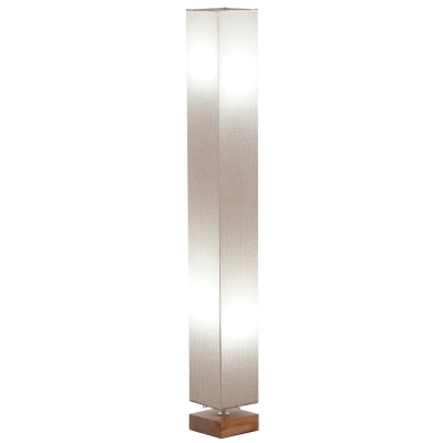 HOMCOM Linen Shade Tall Floor Lamp Beige