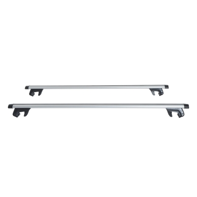 HOMCOM Juego de Barras para Techo Aluminio Universal Baca Portaequipajes Coche con Cierre 135cm