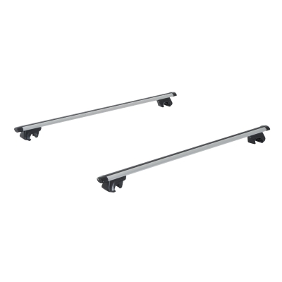 HOMCOM Juego de Barras para Techo Universales tipo Baca Portaequipajes de Aluminio con Cierre para Coche 125cm Ancho