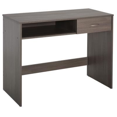 HOMCOM Particle Board 1-Drawer Office Desk Grey