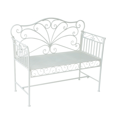 Outsunny Heavy-Duty Bench-White