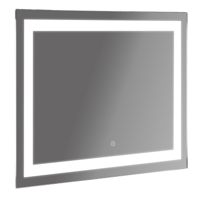 kleankin Glass Illuminated LED Edge Bathroom Mirror - 80x60cm