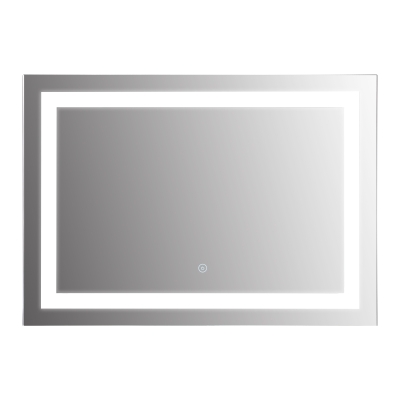kleankin Glass Illuminated LED Edge Bathroom Mirror - 70x50cm