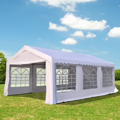 Tente Réception 6x4m Blanc - Extérieur Événement