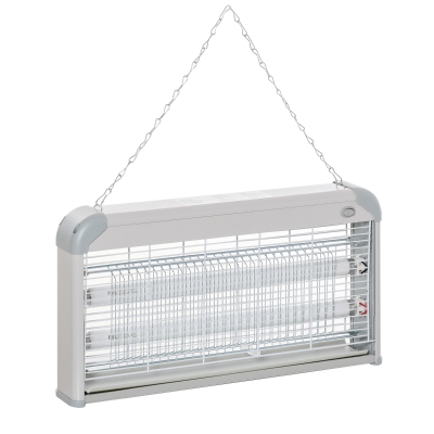 Outsunny Wall-mounted Portable Mosquito LED Killer Lamp, Steel-Grey