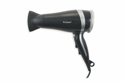Kooper Asciugacapelli 2000 W 2 Vel. Nero E Silver