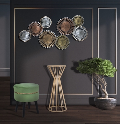 Tavolino Porta Telefono Stick Glam Cm Ø 38X100