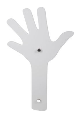 Appendiabiti Da Muro Finger Bianco Cm 26X40