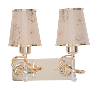 Lampada Da Muro Glam Ring Doppia Cm 32X18X27