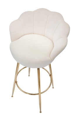 Sgabello Bar Vienna Crema Cm 55X53X110