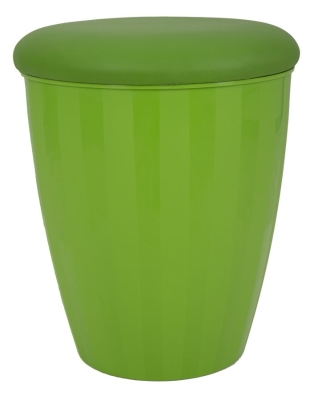 Sgabello Contenitore Easy Verde Cm Ø 38X45