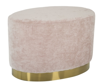 Puff Goldy Ovale Grande Rosa Cm 60X40X40