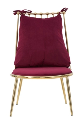 Poltrona Glam Backy Cm 55X60X83 (Altezza Seduta Cm 35 )