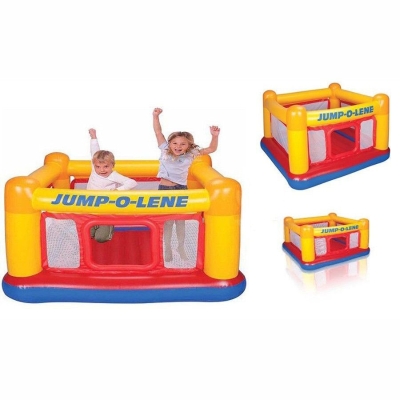 INTEX Castello gioco gonfiabile con JUMP per bambini da esterno interno174X174X112 cm