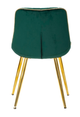 Sedia Paris Verde/Gold Set 2 Pz Cm 51X59X79