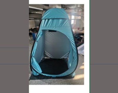 Tente de douche pliable pop-up bleu