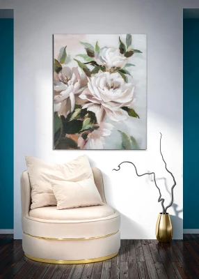 Dipinto Su Tela Flower&Leaf Cm 100X3,7X80
