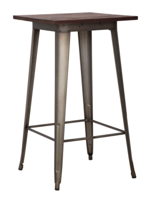Tavolo Bar Detroit Quadrato Cm 60X60X105