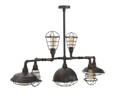 Lampadario Manhattan 7 Luci Cm 111X48X58