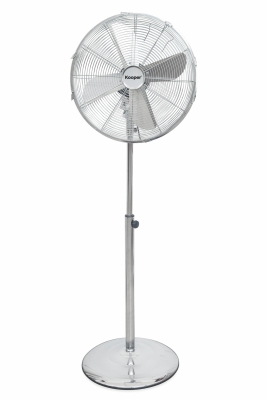 Kooper Ventilatore Cromato 40 Piantana H 130 Base Tonda