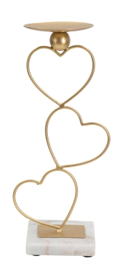Porta Candele Hearts Cm 14,5X10X32,5