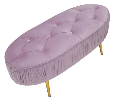Panca Ovally Rosa Cm 102X40,5X42