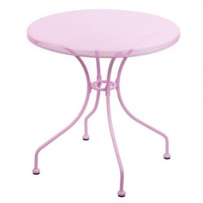 Tavolo In Ferro Tondo Netty Rosa