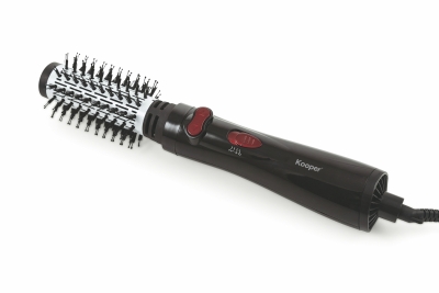 Kooper Spazzola Aria Rotante 1000W Modellante Nero/Rosso