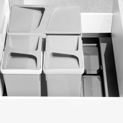 Emuca Base per contenitori per cassetti da cucina, modulo 800mm, Grigio antracite