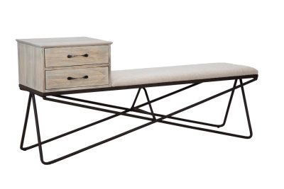 Panca con Cassettiera Ortensia Cm 142.9X39.4X65