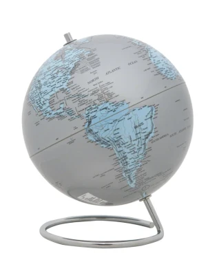 Mappamondo Twist Silver Cm Ø 20X25 