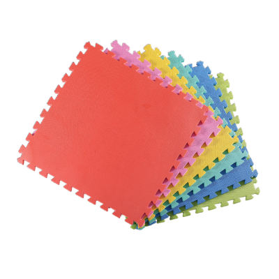 6Pz Tappeto Tappetino Puzzle Morbido Multicolor 60X60X0,8 Cm