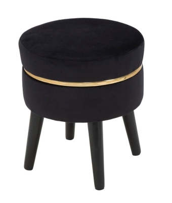 Sgabello Paris Nero Cm Ø 35X40.5