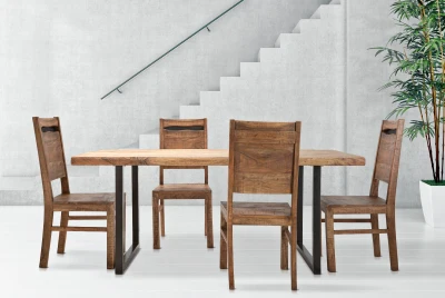 Tavolo Da Pranzo Yellowstone Cm 180X90X77 (Legno Di Acacia Nilotica)