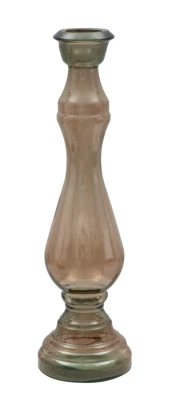 Portacandele Vetro Riciclato Brown Ø Cm 22X75 (Made In Spain)