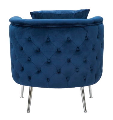 Poltrona Bucarest Blu Elettrico Cm 76X74X73