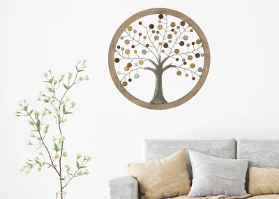 Pannello Da Muro Albero Della Vita Mirror Cm Ø  61X1.8