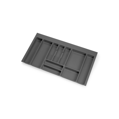 Emuca Portaposate Optima Vertex/Concept 500mm (Spalle 16mm), 900, Plastica grigio antracite, Tecnoplastica