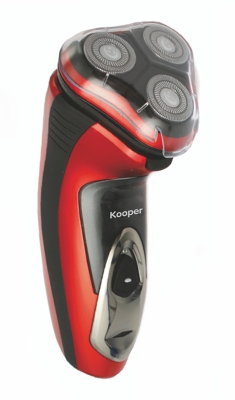 Kooper Rasoio Uomo 3 Testine Oscillanti Rosso