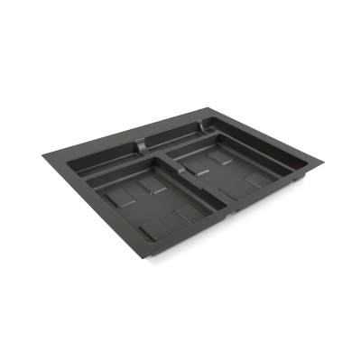 Emuca Base per contenitori per cassetti da cucina, modulo 600mm, Grigio antracite