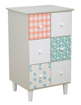 Cassettiera  Auntdeco Cm 43.5X38X71.5