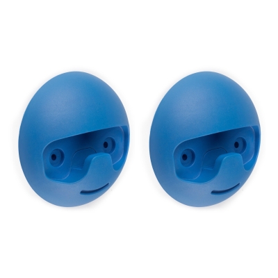 Emuca Appendiabiti da parete Napier, Plastica blu, Tecnoplastica