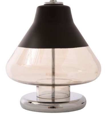 Paralume Da Tavolo Elegant-Two Nero Cm Ø 36X60