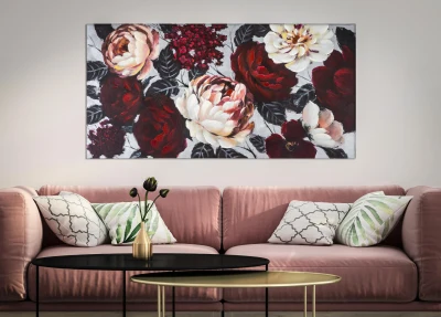 Dipinto Su Tela White/Red Flower Lightback
150X3,8X76